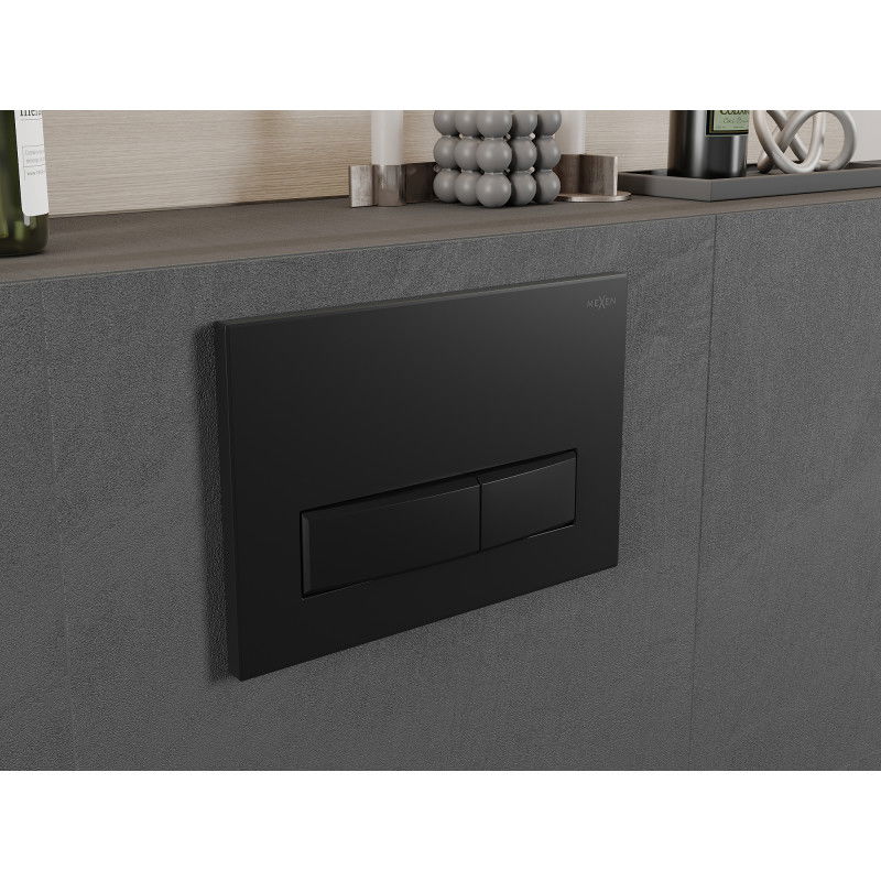 Mexen Fenix Air 09 pneumatické splachovací tlačítko, černé - 6A0903