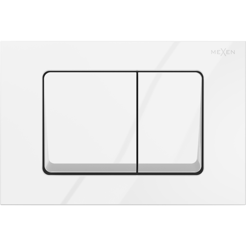 Mexen Fenix Air 10 XS pneumatické splachovací tlačítko, bílá lesklá - 6A1000