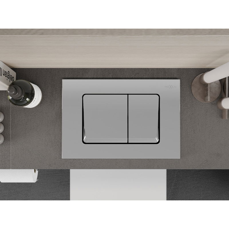 Mexen Fenix Air 10 XS pneumatické splachovací tlačítko, lesklý chrom - 6A1001