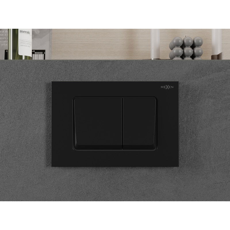 Mexen Fenix Air 10 XS pneumatické splachovací tlačítko, černý mat - 6A1003