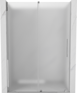 Mexen Velar sprchové dveře posuvné 130 cm, mléčné, chrom - 871-130-000-31-01