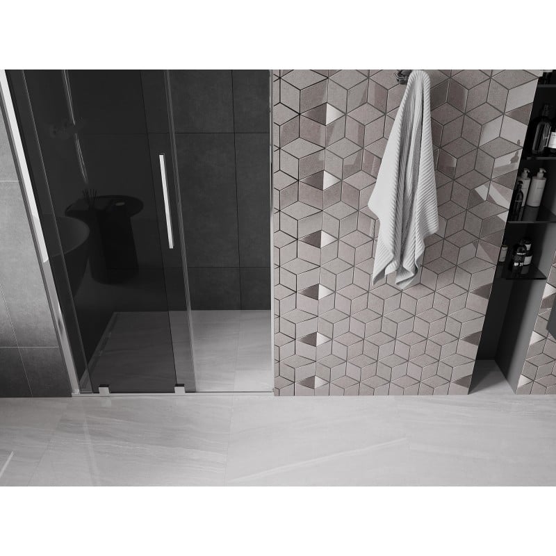 Mexen Velar sprchové dveře posuvné 120 cm, grafit, chrom - 871-120-000-41-01