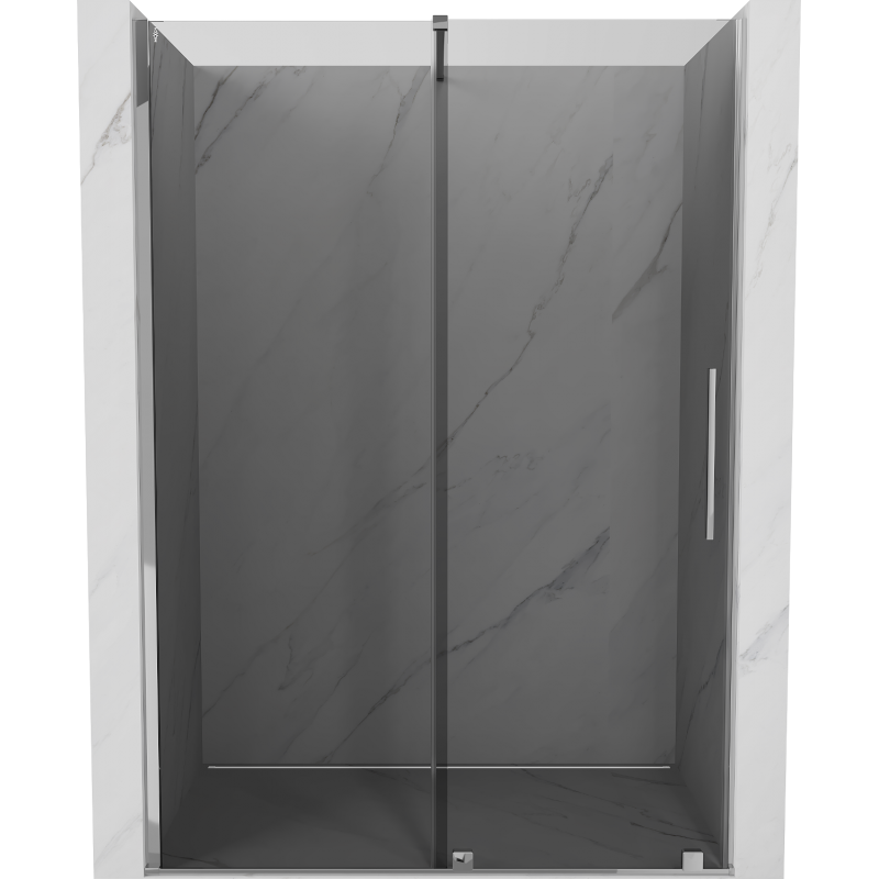 Mexen Velar posuvné sprchové dveře 140 cm, grafitové, chrom - 871-140-000-41-01