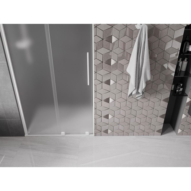 Mexen Velar posuvné sprchové dveře 90 cm, matné, bílé - 871-090-000-31-20