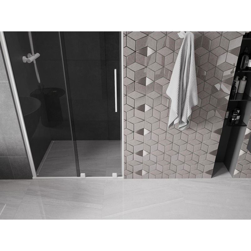 Mexen Velar posuvné sprchové dveře 90 cm, grafit, bílá - 871-090-000-41-20