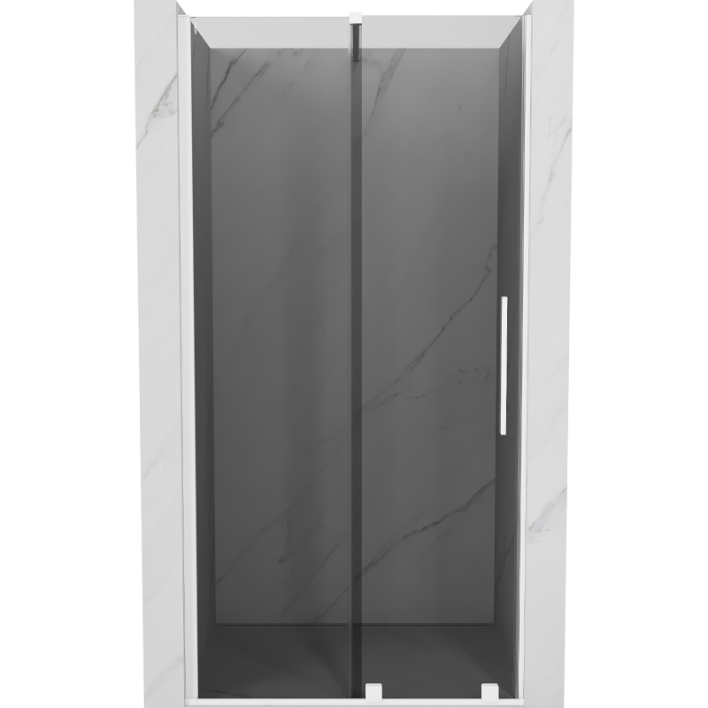 Mexen Velar sprchové dveře posuvné 120 cm, grafit, bílé - 871-120-000-41-20