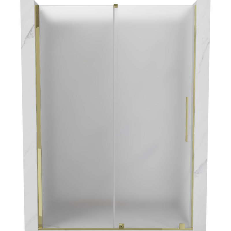 Mexen Velar posuvné sprchové dveře 140 cm, matné, zlaté - 871-140-000-31-50