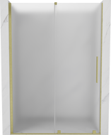 Mexen Velar sprchové dveře posuvné 140 cm, matné, zlato kartáčované - 871-140-000-31-55