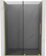 Mexen Velar sprchové dveře posuvné 150 cm, grafit, zlaté kartáčované - 871-150-000-41-55