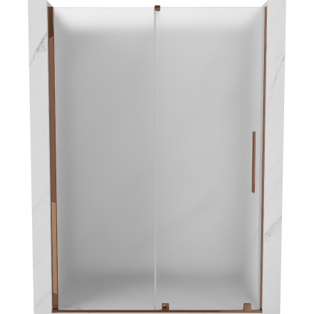 Mexen Velar sprchové dveře posuvné 150 cm, mat, růžové zlato - 871-150-000-31-60