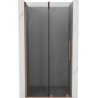 Mexen Velar posuvné sprchové dveře 120 cm, grafit, kartáčovaná měď - 871-120-000-41-65
