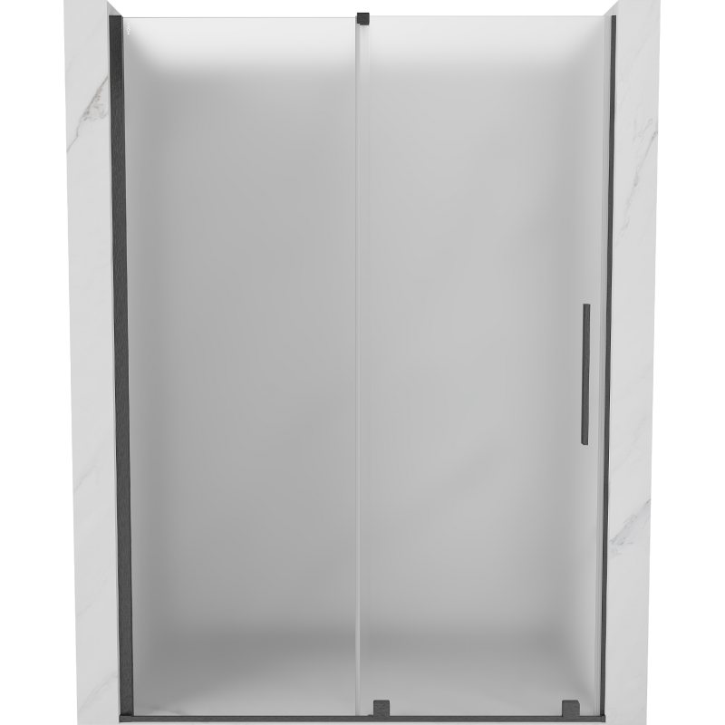 Mexen Velar posuvné sprchové dveře 160 cm, matné, gun gray kartáčovaný - 871-160-000-31-66