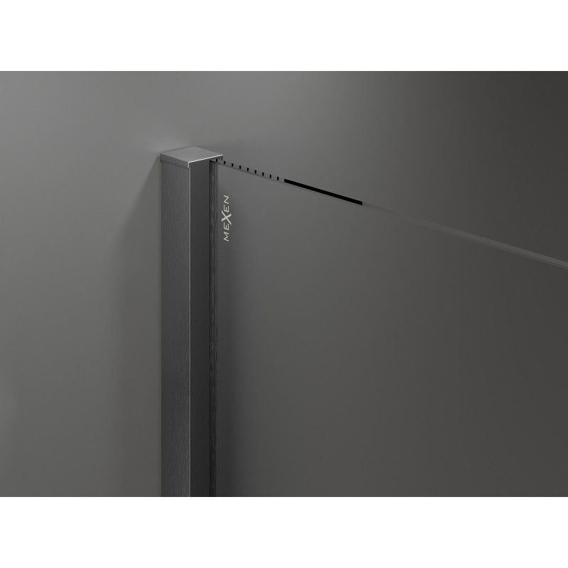 Mexen Velar posuvné sprchové dveře 90 cm, grafit, kartáčovaný gun gray - 871-090-000-41-66