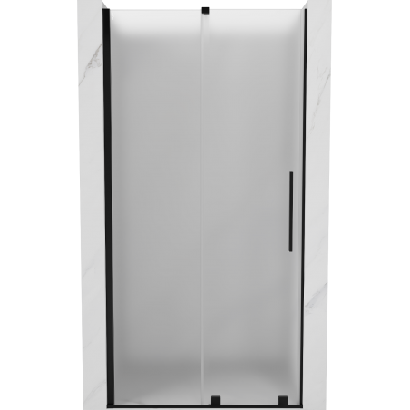 Mexen Velar posuvné sprchové dveře 120 cm, mražené, černé - 871-120-000-31-70