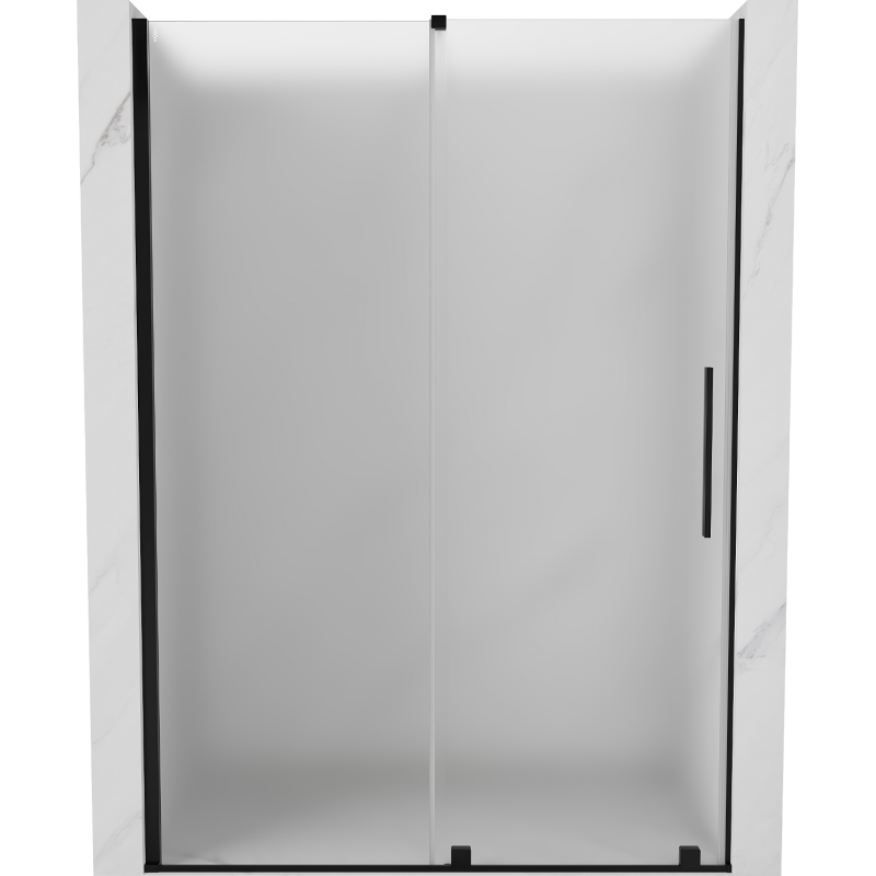 Mexen Velar posuvné sprchové dveře 130 cm, matné, černé - 871-130-000-31-70