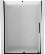 Mexen Velar sprchové dveře posuvné 140 cm, matné, černé - 871-140-000-31-70