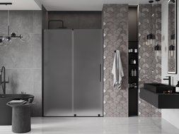 Mexen Velar sprchové dveře posuvné 140 cm, matné, černé - 871-140-000-31-70