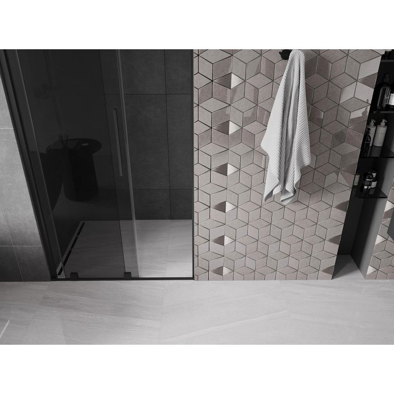 Mexen Velar posuvné sprchové dveře 90 cm, grafit, černé - 871-090-000-41-70