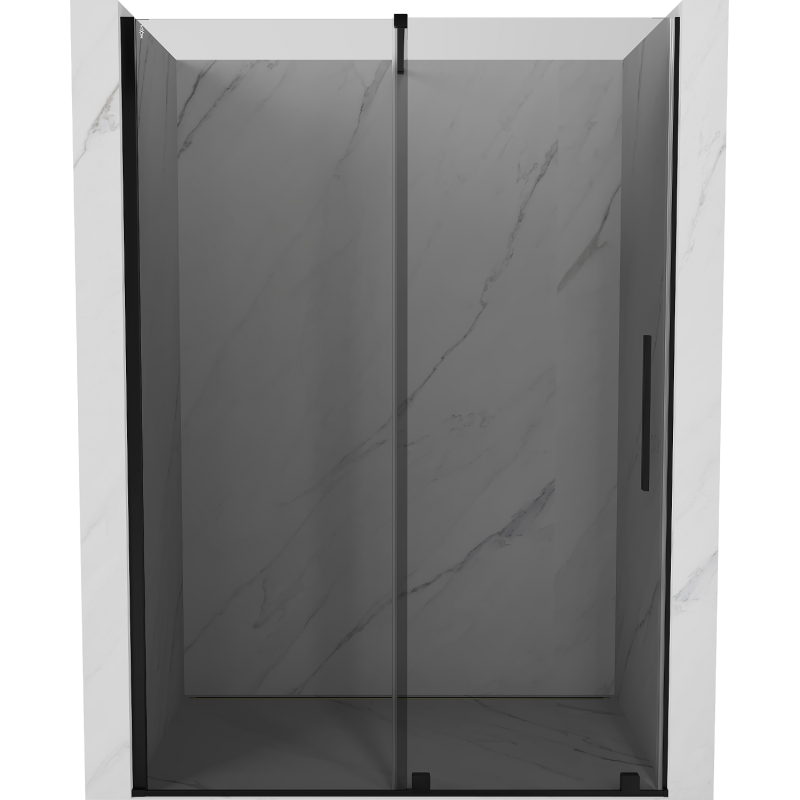 Mexen Velar posuvné sprchové dveře 140 cm, grafit, černé - 871-140-000-41-70