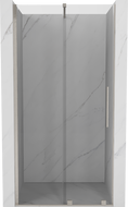 Mexen Velar posuvné sprchové dveře 120 cm, transparentní, kartáčovaný nikl - 871-120-000-01-97