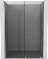 Mexen Velar sprchové dveře posuvné 140 cm, grafit, kartáčovaný nikl - 871-140-000-41-97