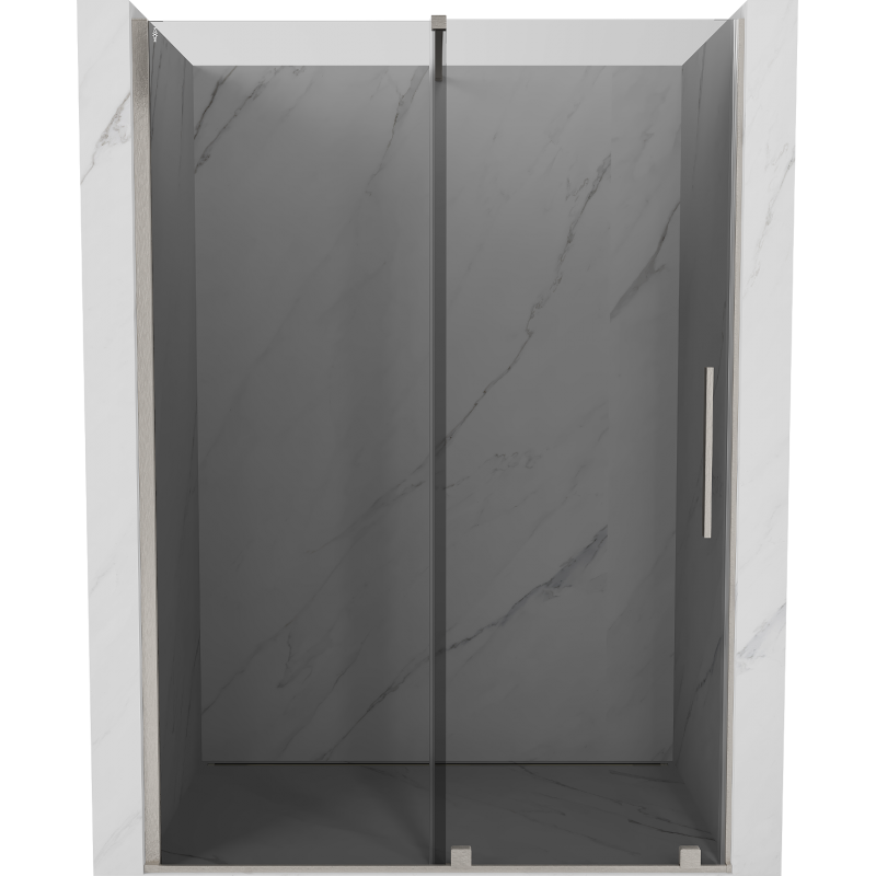 Mexen Velar posuvné sprchové dveře 160 cm, grafit, kartáčovaný nikl - 871-160-000-41-97