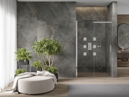 Mexen Omega posuvné sprchové dveře 140 cm, průhledné, chrom - 825-140-000-01-00