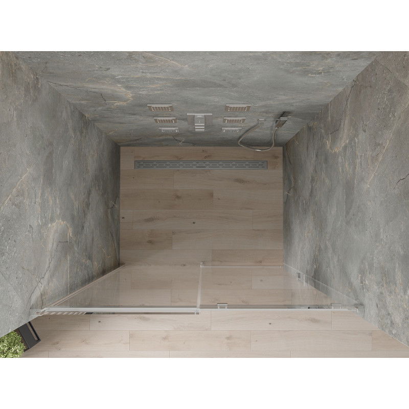 Mexen Omega sprchové dveře posuvné 140 cm, transparentní, chrom - 825-140-000-01-00