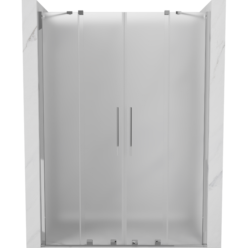 Mexen Velar Duo sprchové dveře posuvné 150 cm, zamlžení, chrom - 871-150-000-32-01
