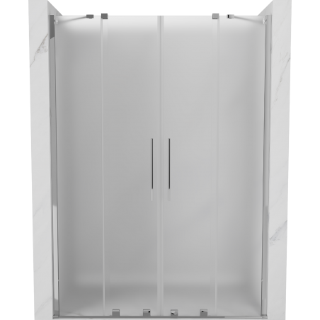 Mexen Velar Duo sprchové dveře posuvné 150 cm, zamlžení, chrom - 871-150-000-32-01