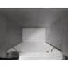 Mexen Velar Duo posuvné sprchové dveře 150 cm, matné, zlaté - 871-150-000-32-50
