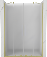 Mexen Velar Duo sprchové dveře posuvné 150 cm, matné, zlaté kartáčované - 871-150-000-32-55