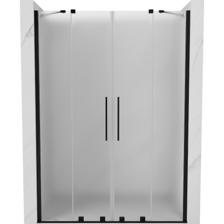 Mexen Velar Duo posuvné sprchové dveře 140 cm, matné, černé - 871-140-000-32-70