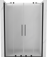Mexen Velar Duo posuvné sprchové dveře 140 cm, matné, černé - 871-140-000-32-70