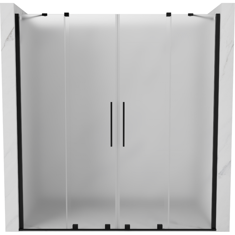 Mexen Velar Duo posuvné sprchové dveře 180 cm, matné, černé - 871-180-000-32-70