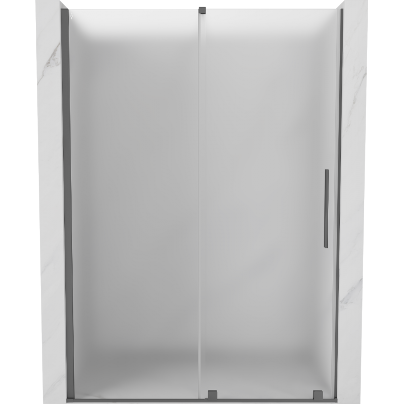 Mexen Velar posuvné sprchové dveře 150 cm, matné, zbraňový kov - 871-150-000-31-95