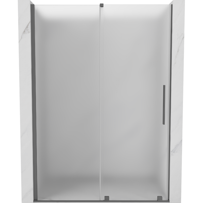 Mexen Velar posuvné sprchové dveře 130 cm, matné, gun metal - 871-130-000-31-95