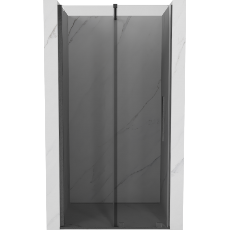 Mexen Velar posuvné sprchové dveře 90 cm, grafit, kartáčovaný gun gray - 871-090-000-41-66