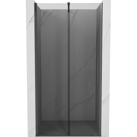 Mexen Velar posuvné sprchové dveře 110 cm, grafit, kartáčovaný gun gray - 871-110-000-41-66