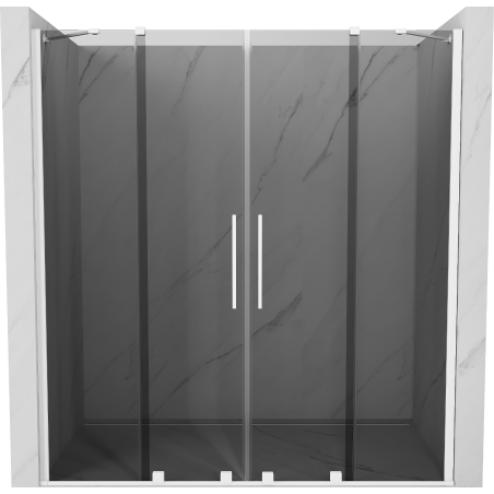 Mexen Velar Duo posuvné sprchové dveře 170 cm, grafit, bílé - 871-170-000-42-20