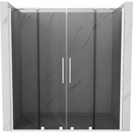 Mexen Velar Duo sprchové dveře posuvné 180 cm, grafit, bílé - 871-180-000-42-20