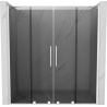 Mexen Velar Duo sprchové dveře posuvné 180 cm, grafit, bílé - 871-180-000-42-20
