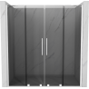 Mexen Velar Duo posuvné sprchové dveře 200 cm, grafit, bílé - 871-200-000-42-20