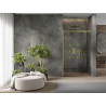 Mexen Omega posuvné sprchové dveře 120 cm, průhledné, zlaté - 825-120-000-50-00