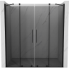 Mexen Velar Duo posuvné sprchové dveře 170 cm, grafit, černé - 871-170-000-42-70