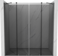 Mexen Velar Duo posuvné sprchové dveře 200 cm, grafit, gun metal - 871-200-000-42-95