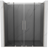 Mexen Velar Duo posuvné sprchové dveře 200 cm, grafit, kartáčovaný nikl - 871-200-000-42-97
