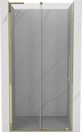 Mexen Velar L sprchové dveře posuvné 110 cm, transparentní, zlaté - 871-110-003-01-50