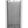 Mexen Velar L posuvné sprchové dveře 90 cm, transparentní, kartáčovaná gun šedá - 871-090-003-01-66