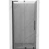 Mexen Velar L sprchové dveře posuvné 120 cm, průhledné, černé - 871-120-003-01-70